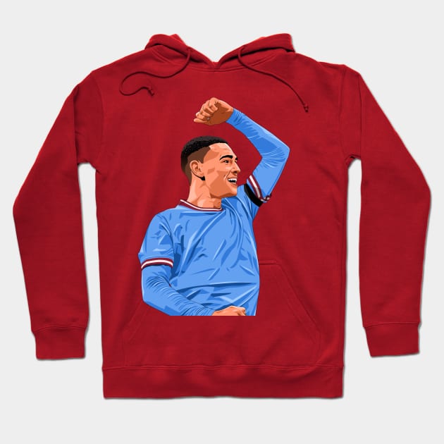 Phil Foden Celebration Goal Hoodie by Ades_194